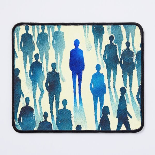 Item preview, Unique Figure in a Sea of Blue Figures designed and sold by Giuseppe Cammino.
