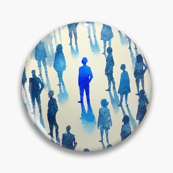 Item preview, Unique Figure in a Sea of Blue Figures designed and sold by Giuseppe Cammino.