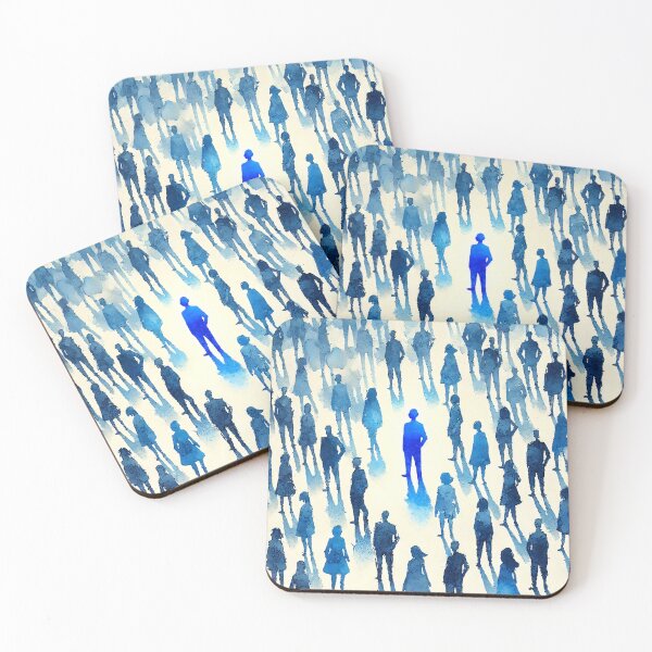 Item preview, Unique Figure in a Sea of Blue Figures designed and sold by Giuseppe Cammino.