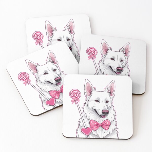 Item preview, Valentine's Day White Swiss Shepherd Love designed and sold by GoodyPaws.