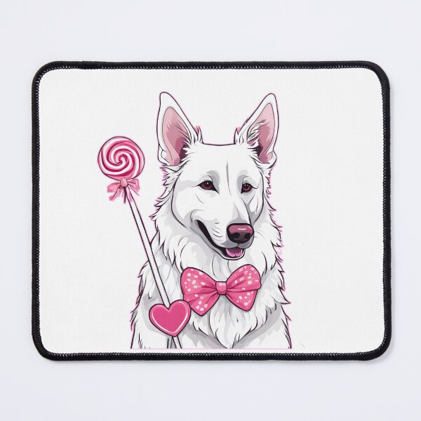 Item preview, Valentine's Day White Swiss Shepherd Love designed and sold by GoodyPaws.
