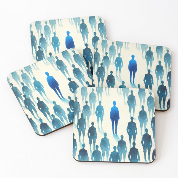 Item preview, Unique Figure in a Sea of Blue Figures designed and sold by Giuseppe Cammino.