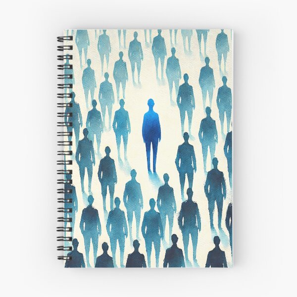 Item preview, Unique Figure in a Sea of Blue Figures designed and sold by Giuseppe Cammino.