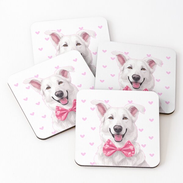 Item preview,  Valentine's Day White Swiss Shepherd Love designed and sold by GoodyPaws.