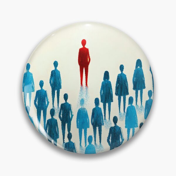 Item preview, Unique Figure in a Sea of Blue Figures designed and sold by Giuseppe Cammino.