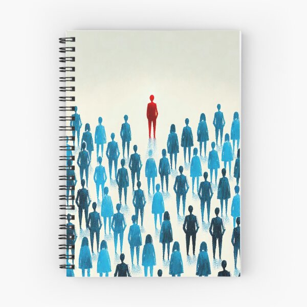 Item preview, Unique Figure in a Sea of Blue Figures designed and sold by Giuseppe Cammino.