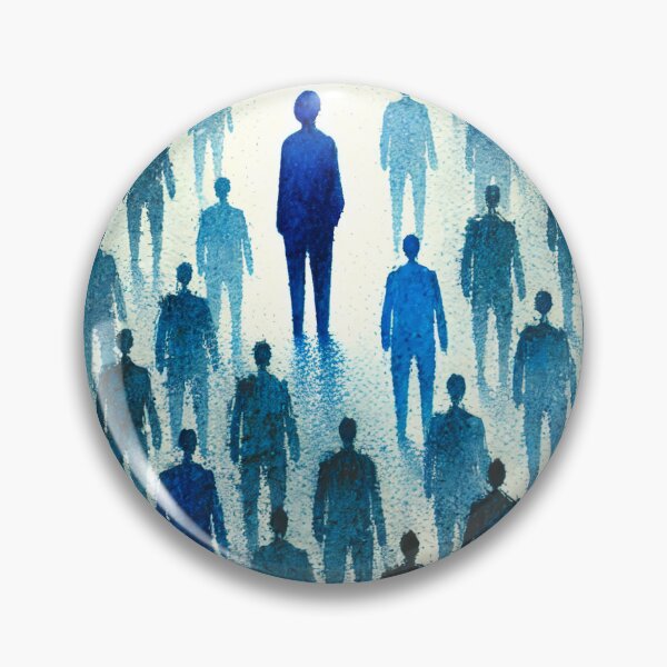 Item preview, Unique Figure in a Sea of Blue Figures designed and sold by Giuseppe Cammino.
