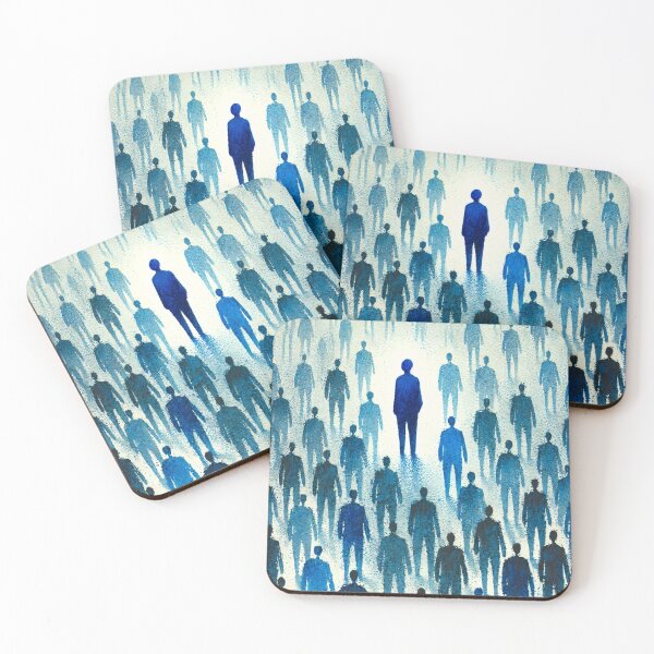 Item preview, Unique Figure in a Sea of Blue Figures designed and sold by Giuseppe Cammino.