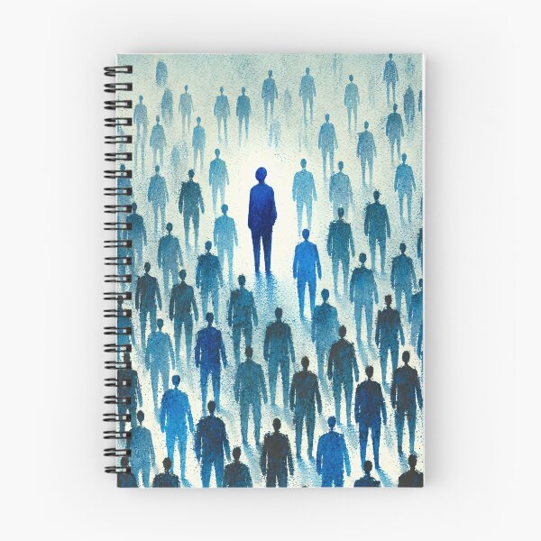 Item preview, Unique Figure in a Sea of Blue Figures designed and sold by Giuseppe Cammino.