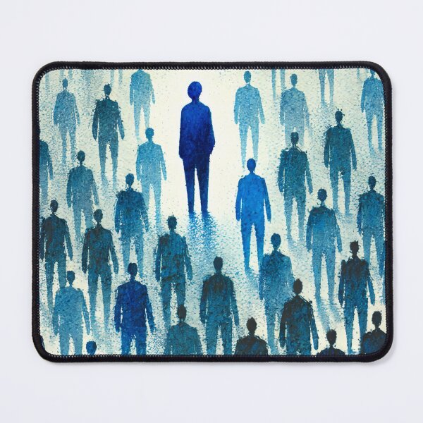 Item preview, Unique Figure in a Sea of Blue Figures designed and sold by Giuseppe Cammino.