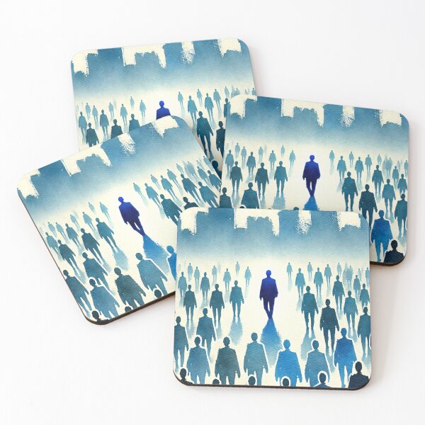 Item preview, Unique Figure in a Sea of Blue Figures designed and sold by Giuseppe Cammino.