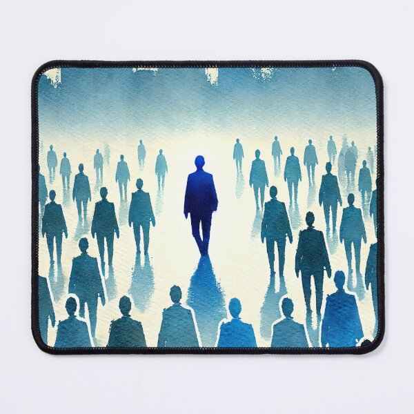 Item preview, Unique Figure in a Sea of Blue Figures designed and sold by Giuseppe Cammino.