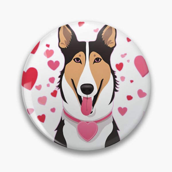 Item preview, Valentine's Day Smooth Collie Love designed and sold by GoodyPaws.