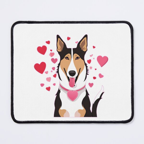 Item preview, Valentine's Day Smooth Collie Love designed and sold by GoodyPaws.