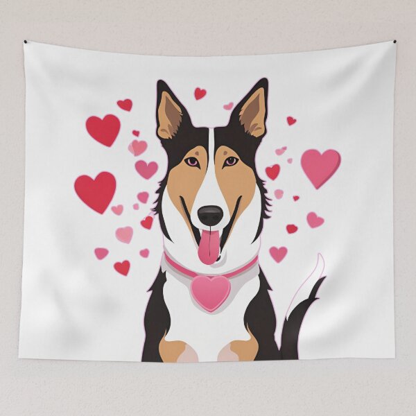 Item preview, Valentine's Day Smooth Collie Love designed and sold by GoodyPaws.
