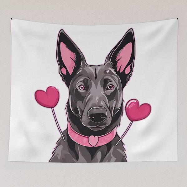 Item preview, Valentine's Day Dutch Shepherd Love designed and sold by GoodyPaws.