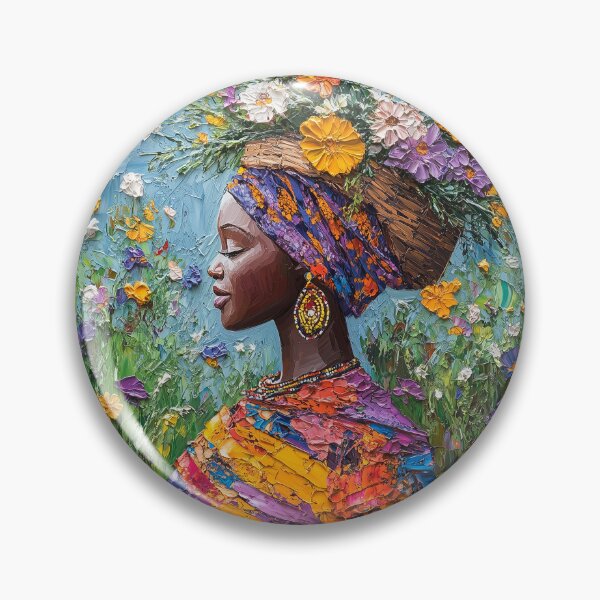 Item preview, Floral Harmony: Kenyan Beauty in Vibrant Colors designed and sold by ArtVibeCo.