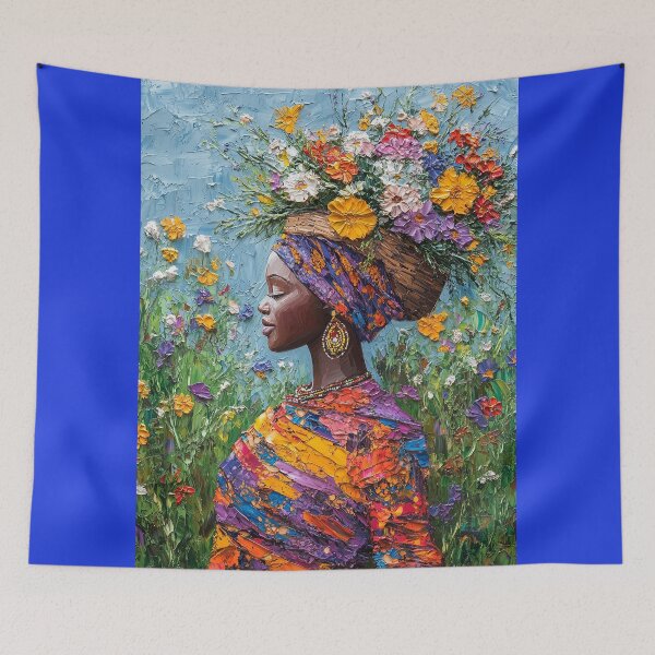 Item preview, Floral Harmony: Kenyan Beauty in Vibrant Colors designed and sold by ArtVibeCo.
