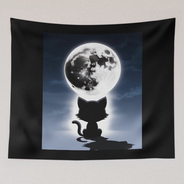 Item preview, Cat & Moon T designed and sold by VeenyOcicat.