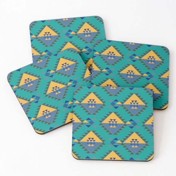 Item preview, Simple yellow and green native American pattern. designed and sold by RIYA SIRI.