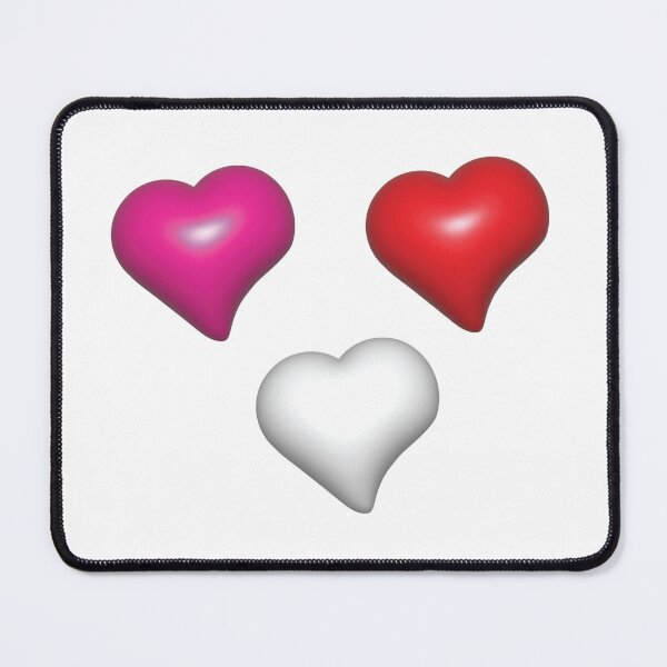 Item preview, 3-color heart shape, red, pink, and white designed and sold by MiMee4451.