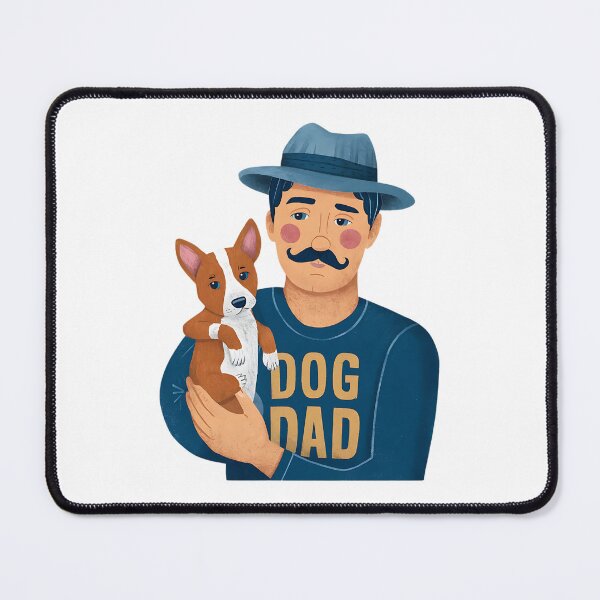 Item preview, Dog Dad Mustache t shirt designed and sold by StreetArtPro.