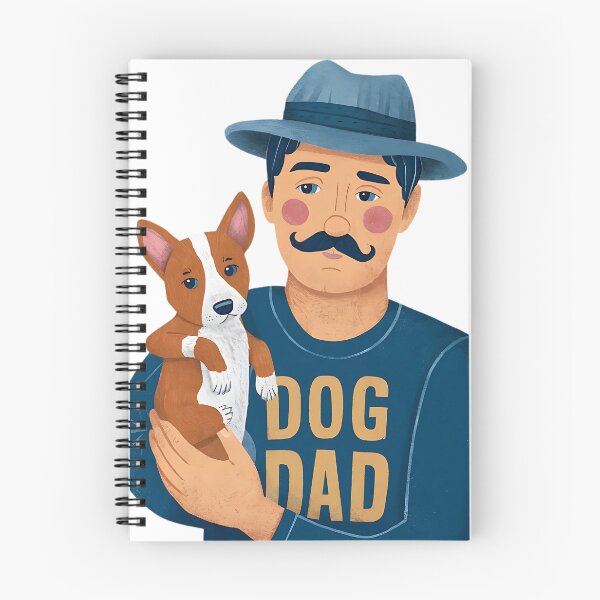 Item preview, Dog Dad Mustache t shirt designed and sold by StreetArtPro.