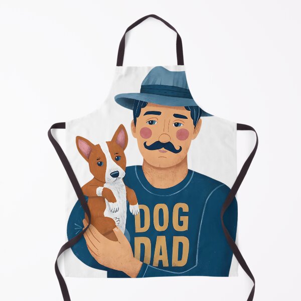 Item preview, Dog Dad Mustache t shirt designed and sold by StreetArtPro.