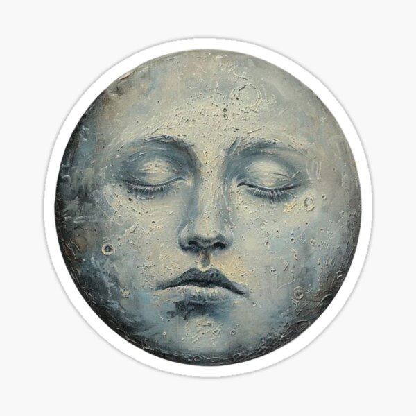 Item preview, Sleeping Moon Painting designed and sold by ResponsibleSpun.