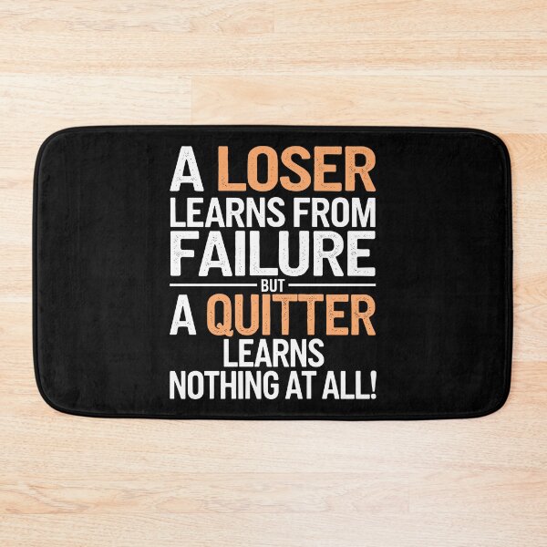 Item preview, Loser vs. Quitter: A Bold Motivational Reminder designed and sold by JPees.