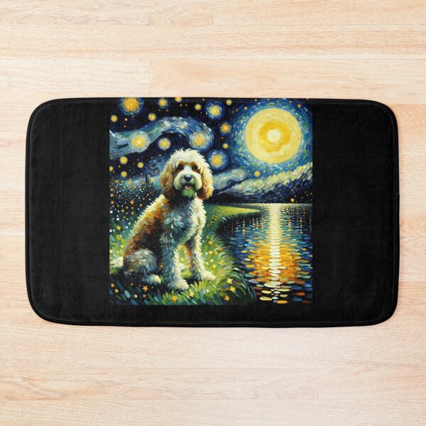 Item preview, Starry Night Cockapoo Dog Van Gogh Lover designed and sold by Kimberley King Art  King Art.
