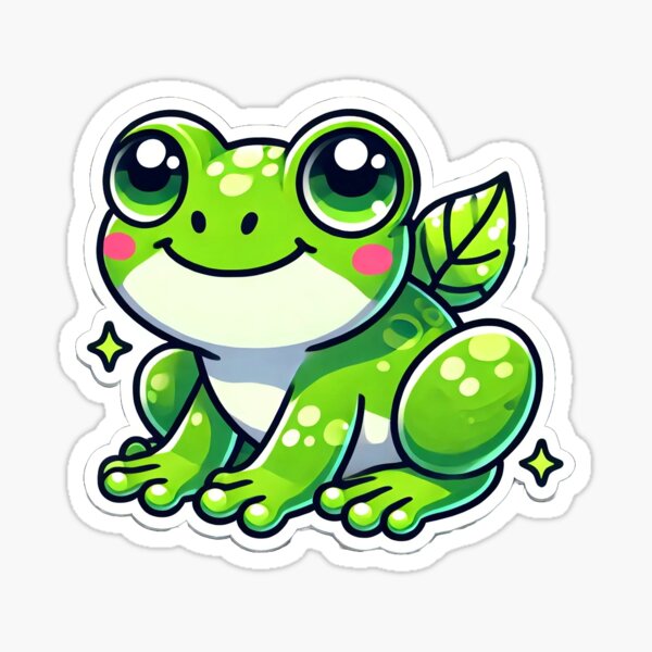 Item preview, Playful Frog Sticker designed and sold by B0Ost3r.