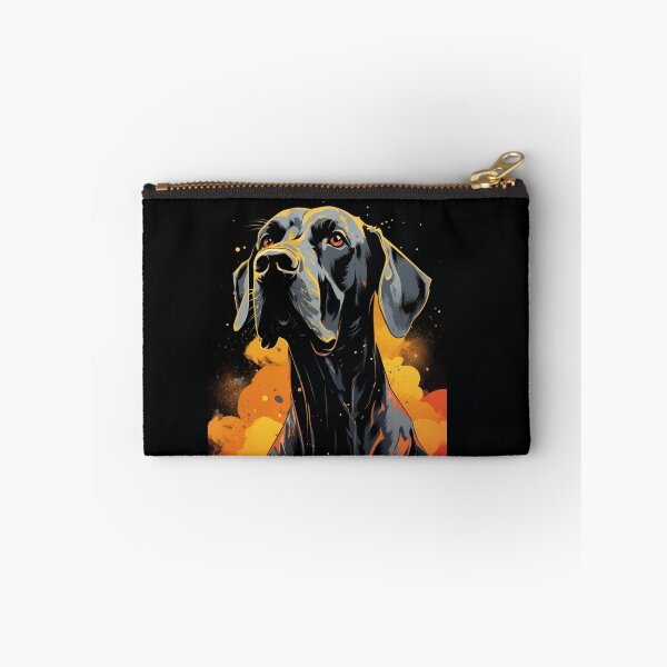 Item preview, Majestic Black Dog Illustration with Fiery Accents designed and sold by Taans-Creation.