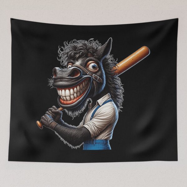 Item preview, Horse with Baseball Bat designed and sold by RebeccaRe.