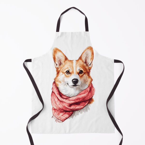 Item preview, Pink corgi with scarf designed and sold by PT-Store.