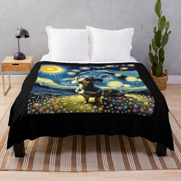Item preview, Starry Night Dachshund Dog Van Gogh Lover designed and sold by Kimberley King Art  King Art.
