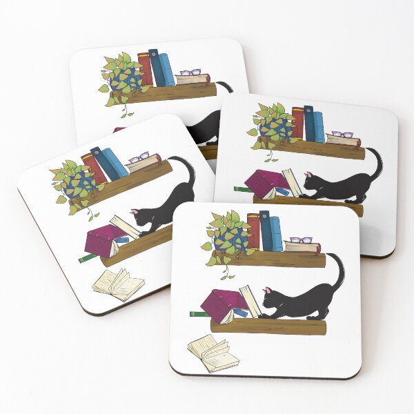 Item preview, Books and Cats designed and sold by MaxAndFriends.
