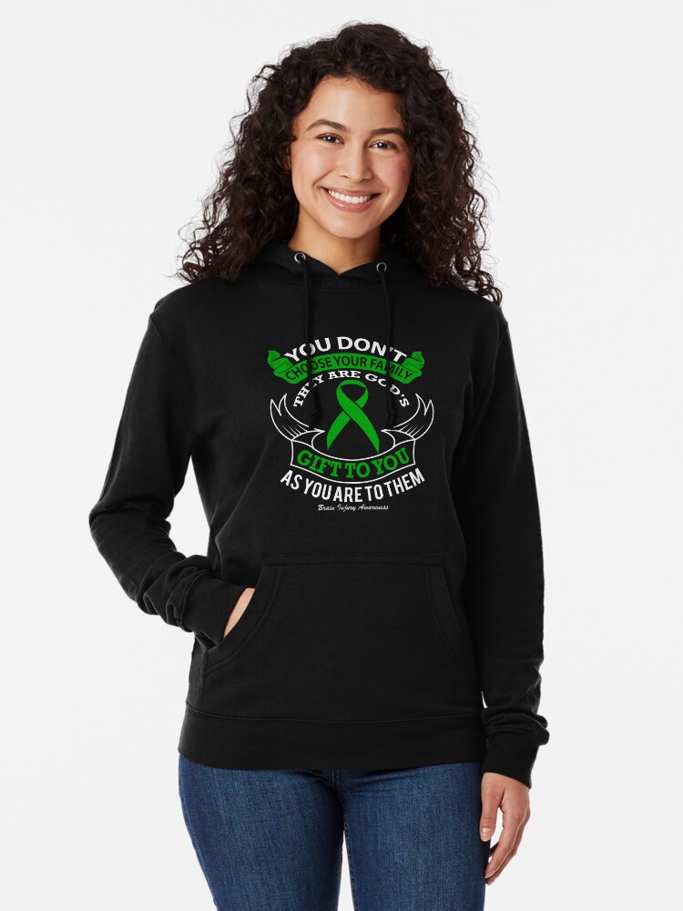 Disover Brain injury Awareness Quote Pullover Hoodie