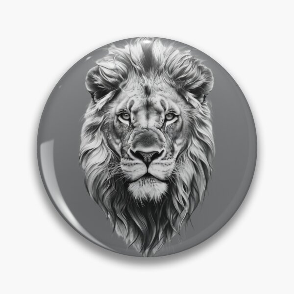 Item preview, Majestic Black-And-White Lion  designed and sold by Aise06.