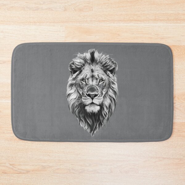 Item preview, Majestic Black-And-White Lion  designed and sold by Aise06.