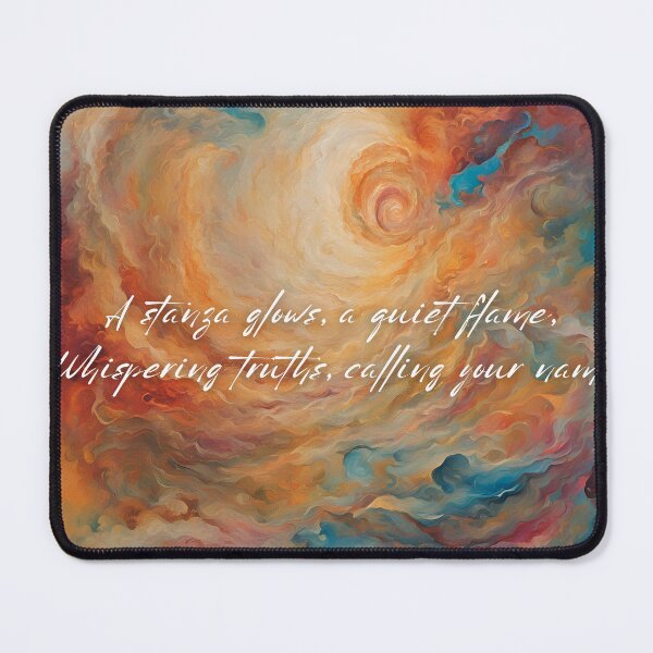 Item preview, Ethereal Stanza - Floating Verses in Cosmic Abstract Design designed and sold by Traloch O'Laoi.