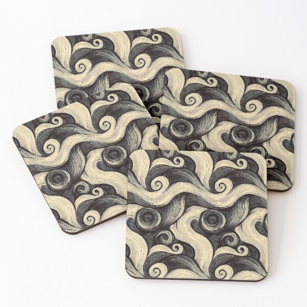 Item preview, Warm wood-inspired geometric and abstract art designed and sold by Piotrek0001.