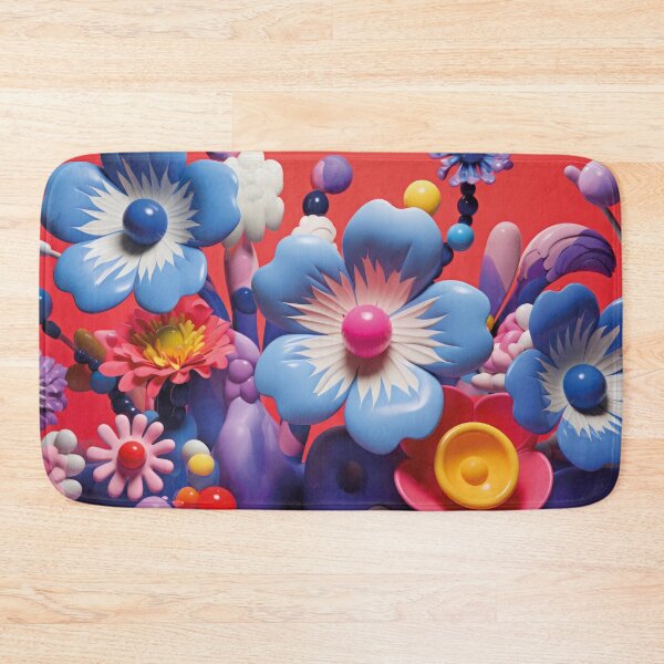 Item preview, large colorful flowers, 3d designed and sold by Mauswohn.