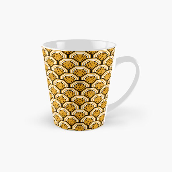 Item preview, Golden Floral Geometric Pattern on Black Background designed and sold by Kittaya  Saemee.