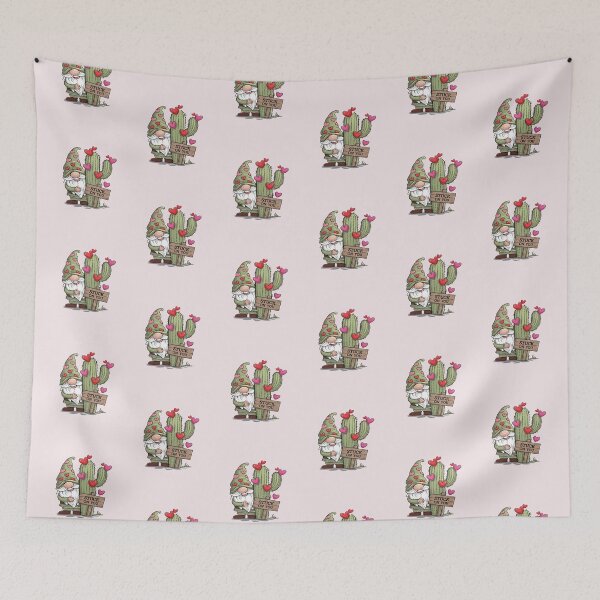 Item preview, Cute Gnome & Cactus Stuck On You Word Pun designed and sold by tamdevo1.