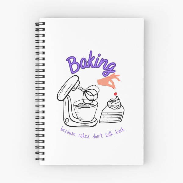 Item preview, Baking because cakes don't talk back - Baker designed and sold by ArtfulKreations.