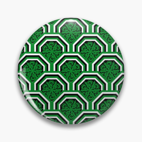 Item preview, Geometric Green Floral Pattern in Hexagonal Frames designed and sold by Kittaya  Saemee.