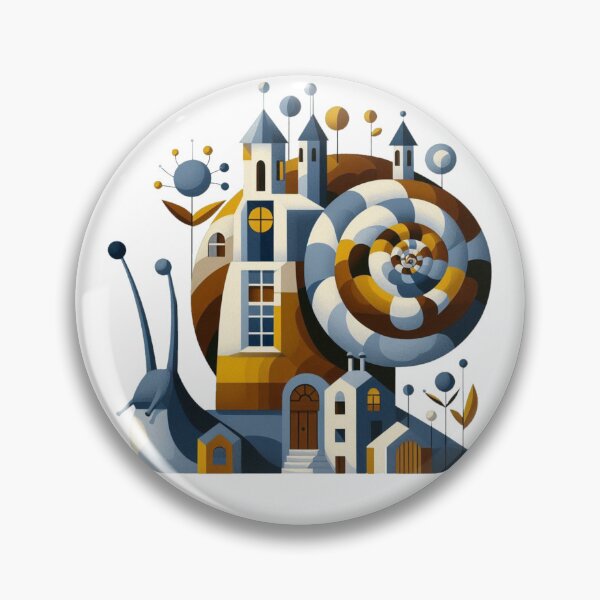Item preview, Whimsical Snail House in Fantasy Landscape designed and sold by AjugaPaint.