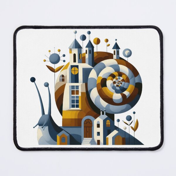 Item preview, Whimsical Snail House in Fantasy Landscape designed and sold by AjugaPaint.