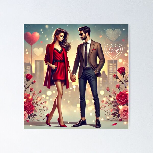 Item preview, Romantic Couple Holding Hands in Love on Valentine’s Day designed and sold by GrizzlyCompany.